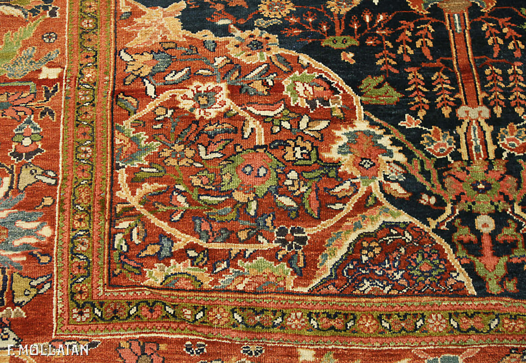 Antique Persian Saruk Farahan Carpet n°:61978738